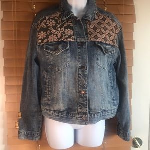 Hippie Laundry blue jean jacket size large